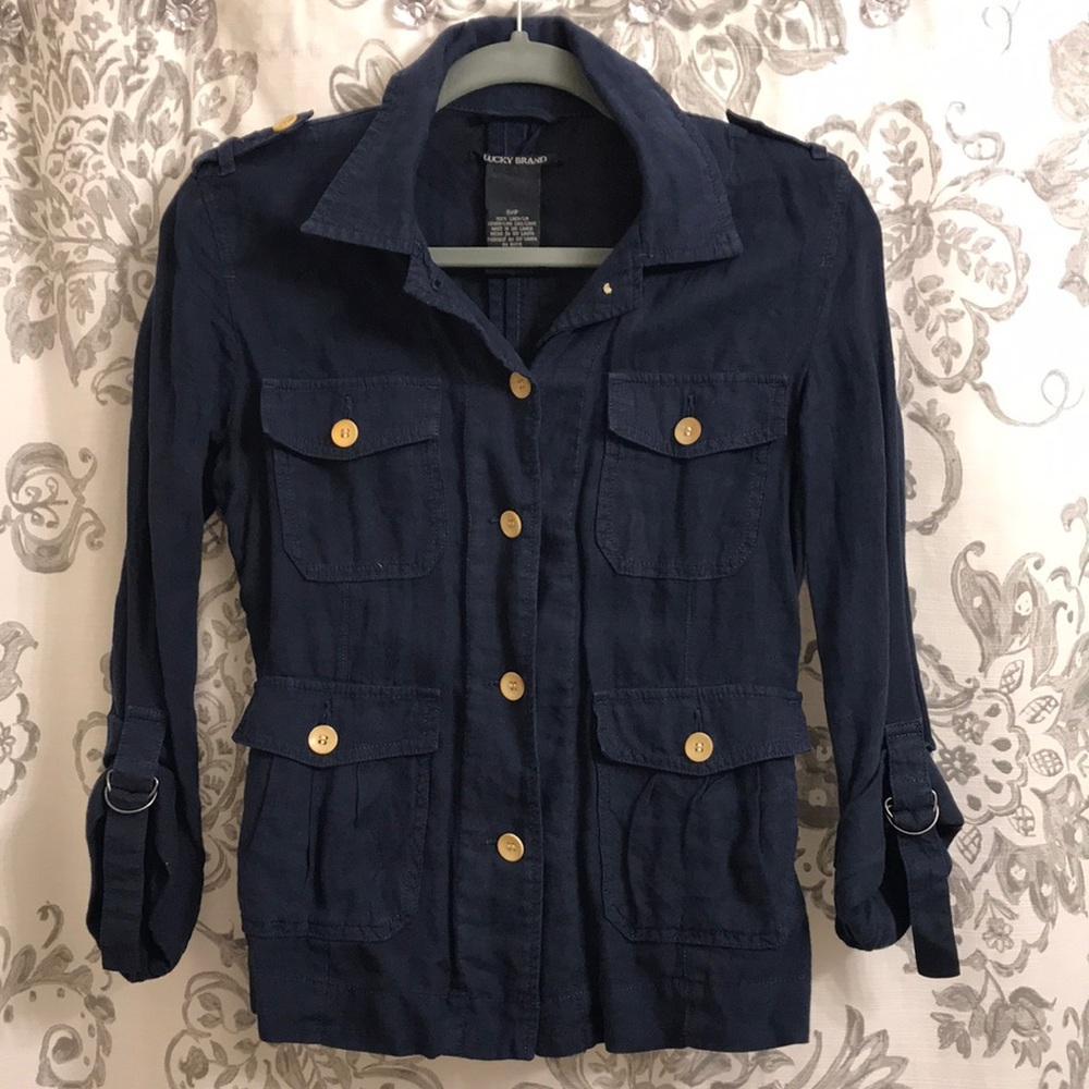 Lucky Brand lightweight linen jacket